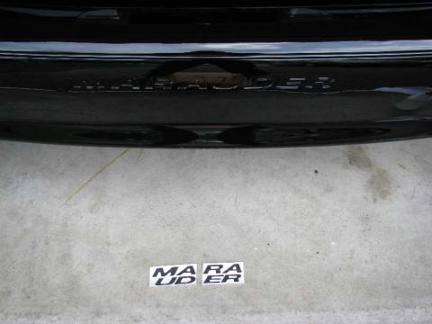 2003 Mercury Marauder - I chose the black reflective Bob White insert decals for a sublte appearance.