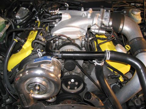 2003 Mercury Marauder - Swapping the 3.80 pulley for a 3.70" pulley. Note: These pics were taken before the first detail session, hence the dirty engine bay.