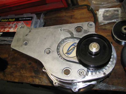 2003 Mercury Marauder - The 370 pulley installed.