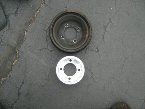 1988 Mercury Grand Marquis - March UD Pulley next to stock pulley