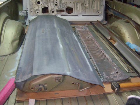1967 Ford Ranchero - tail gate needs to be sanded, the cowl, the valence and some other items plus I need to get going on the bed,