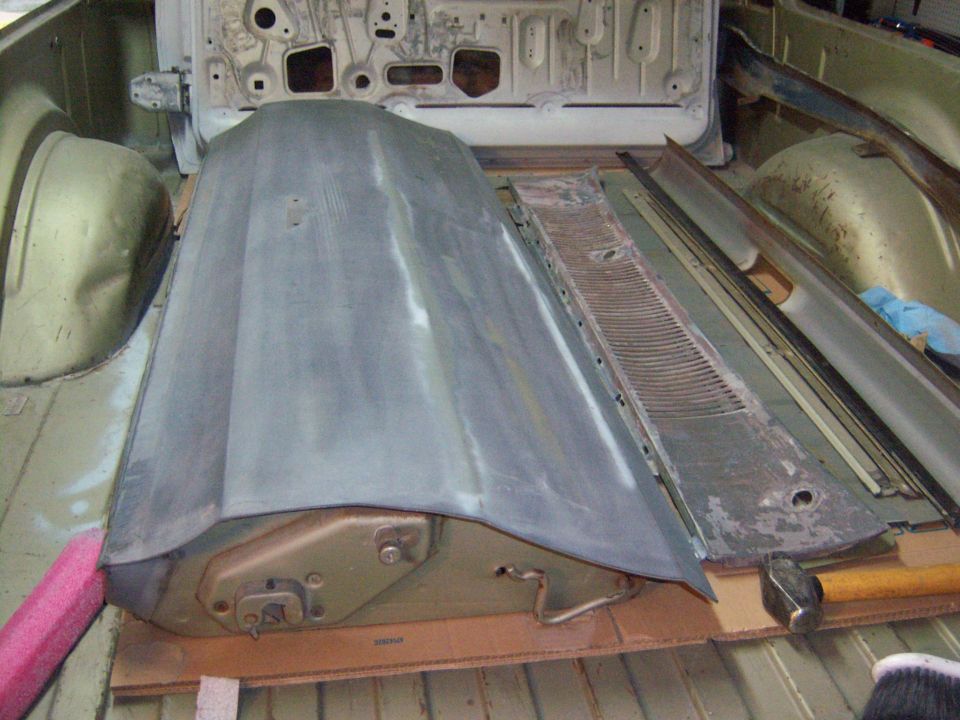 tail gate needs to be sanded, the cowl, the valence and some other items plus I need to get going on the bed,