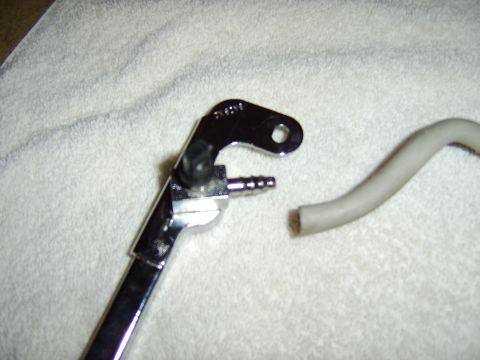 1996 Mercury Grand Marquis - Cutting off the hoses (carefully) revealed the factory socketless hose barbs used for the fuel rail crossover tubes. The factory tubes are…