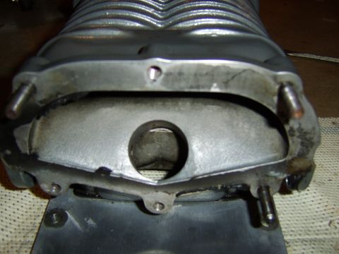 1996 Mercury Grand Marquis - Stock Eaton-Magnuson MP90/MP112 4th and 5th gen inlet for aftermarket applications. Note the 3 removed studs. The lower left had to be repl…