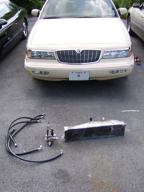 1996 Mercury Grand Marquis - In this picture you can see the intercooler fluid circuit components (exc intercooler (in-manifold) and reservoir), including the oberdorfe…