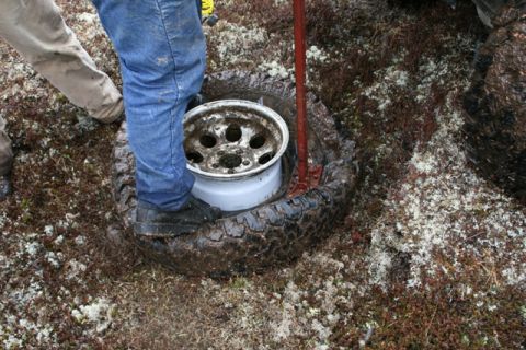 1990 Chevrolet Suburban - trail tire repair