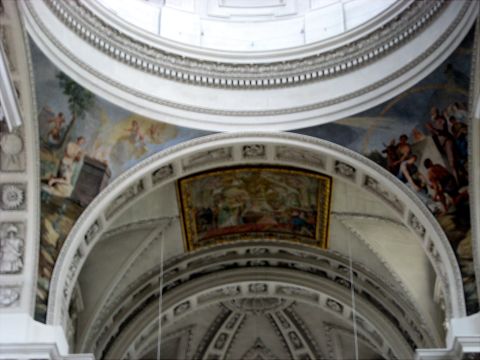 1996 Ford Bronco - Frescoed ceiling artwork inside a large building, possibly a church or cathedral.