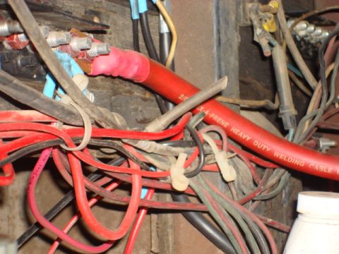 1983 Ford Bronco - Here is a closer view of the broken water line.