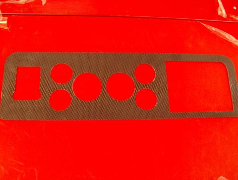 1978 Ford Bronco - carbon-fiber covering the dash.