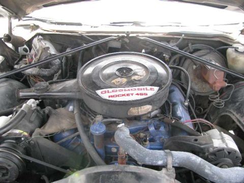 2003 Mercury Marauder - The engine bay shows an Oldsmobile Rocket 455 engine, not a 2003 Mercury Marauder.