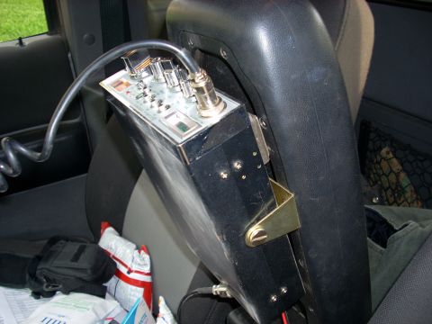 2004 Ford Ranger - A car seat is installed in the back seat of a vehicle.