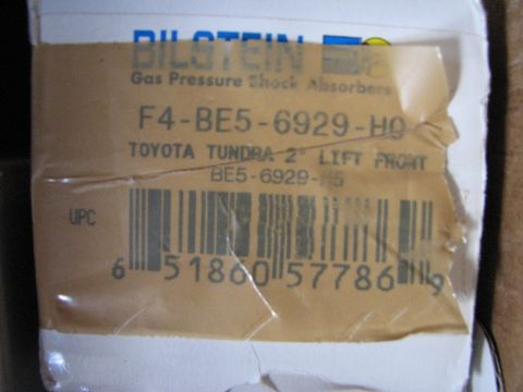 2002 Toyota Sequoia - This is a box for a Bilstein shock absorber, not a vehicle.