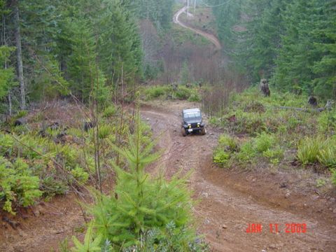 1995 Jeep Wrangler - Sort of steep