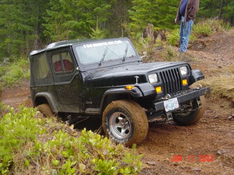 1995 Jeep Wrangler - Tire kinda' muddy