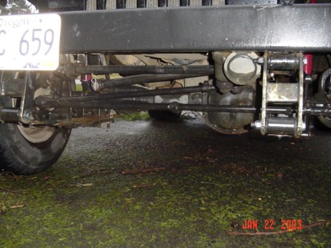 1995 Jeep Wrangler - Note how straight the track and steering bars are