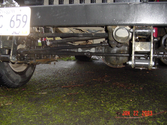 Note how straight the track and steering bars are