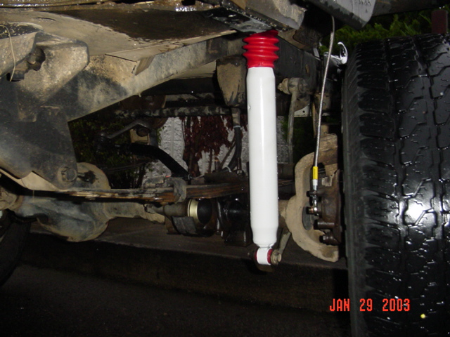 New shock/brake line