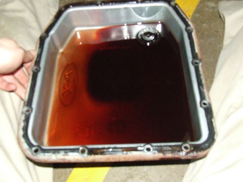 2003 Ford Crown Victoria - My tranny pan as removed from the car.