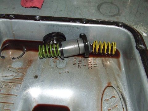 2003 Ford Crown Victoria - The 1-2 upper and lower accumulator springs. Green is upper, yellow is lower.