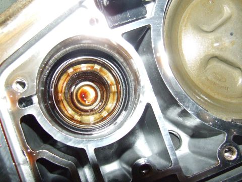 2003 Ford Crown Victoria - Inside view of the 2-3 accumulator hole.
