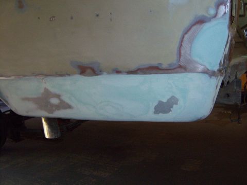 1967 Ford Ranchero - left rear rocker had some damage - she be straight now