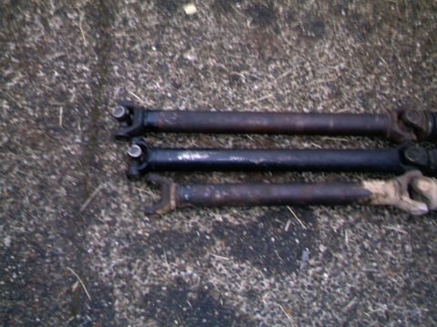 1987 Ford Bronco II - Three front driveshafts The shortest is a shortened shaft for a D-35 conversion on a FM145 transmission application the middle one is a sto…