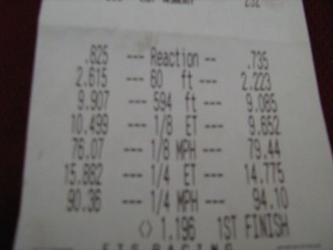 1988 Mercury Grand Marquis - Lapeer Dragway run #2. 6-7-08