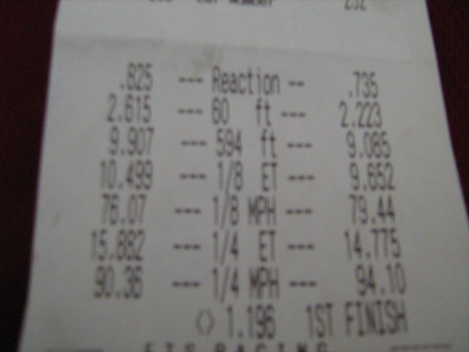 Lapeer Dragway run #2. 6-7-08