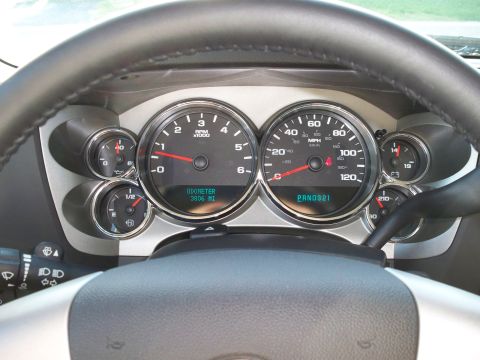 1996 Ford Bronco - Interior view of a vehicle's dashboard, showing the speedometer, tachometer, and other gauges.