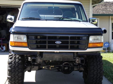 1996 Ford Bronco - Front-end torn down, re-built, & painted black!