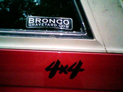 1989 Ford Bronco - my stickers and decals