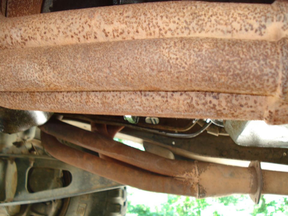 header tubes and tranny pan