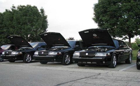 2003 Mercury Marauder - From L to R, Mongoose, Jinxed, & my Marauder.