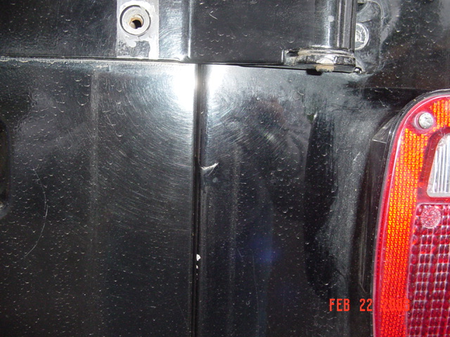 As you can see, it has made its way out to the outer part of the Jeep