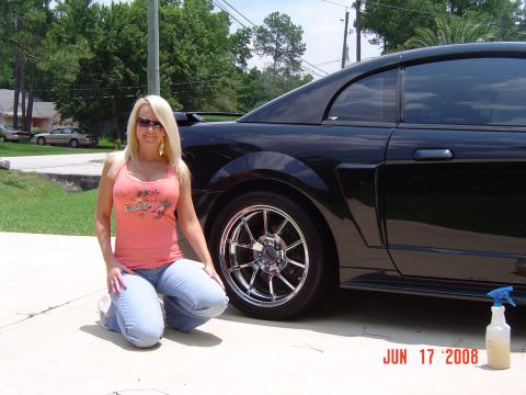 2003 Ford Mustang - These are the Deep dish wheels She has wanted for a While.. Yes..Its Her car.