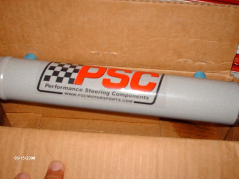 1982 Ford F-100 - PSC Performance Steering Components cylinder shown in its packaging.