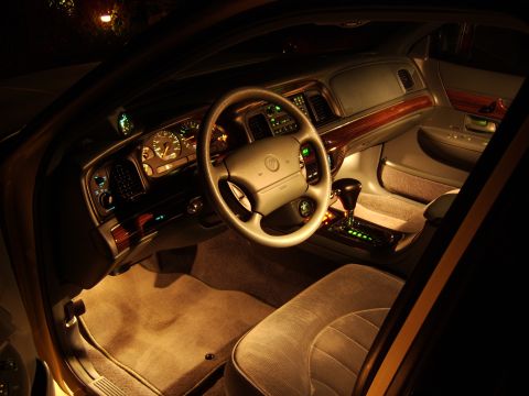 1996 Mercury Grand Marquis - Just wanted to get a new interior shot with the Mustang cluster and Boost gauge