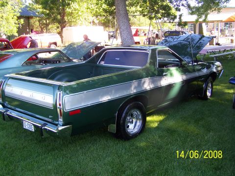 1972 Ford Ranchero - 1972 Ford Ranchero on display at an outdoor event.