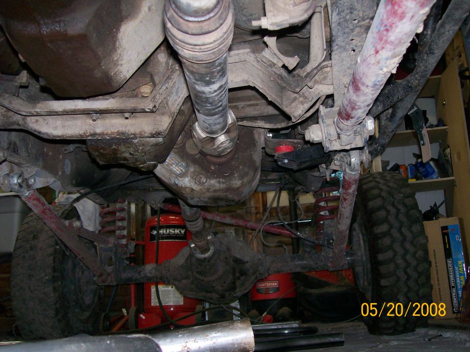Old x-member starting to bend