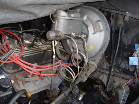 1979 Ford Bronco - Put new ends on the brake lines and got them hooked up with the '78 prop valve