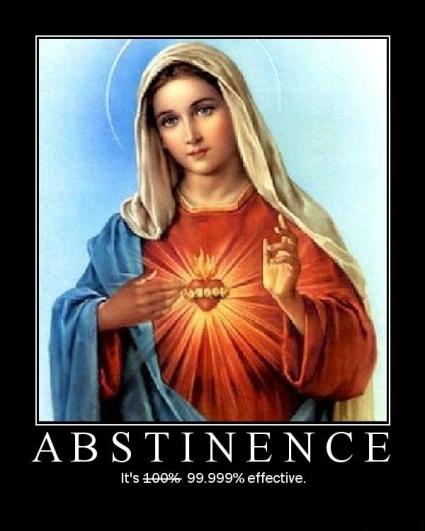 2000 Mercury Grand Marquis - This image features religious artwork with a motivational message about abstinence and its effectiveness.