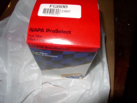 1990 Lincoln Town Car - NAPA fuel filter is cheaper than Wallyworld or Canajian Tire. Had good luck so far with them.