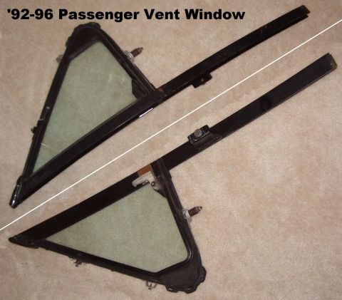 1983 Ford Bronco - SOLD Vent Window Assembly (right) for '92-96 F-series & Broncos; fits '80-96 F-series & Bronco, and '97 F-series over 8500 GVWR. Pivot is s…