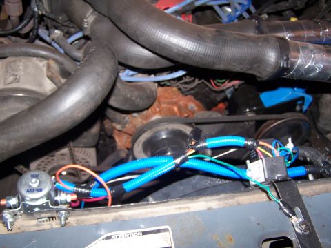 1986 Ford Bronco - Wires wrapped up and readt for startup.