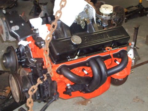 1987 Suzuki Samurai - Engine block with headers and valve covers, ready for installation or repair.