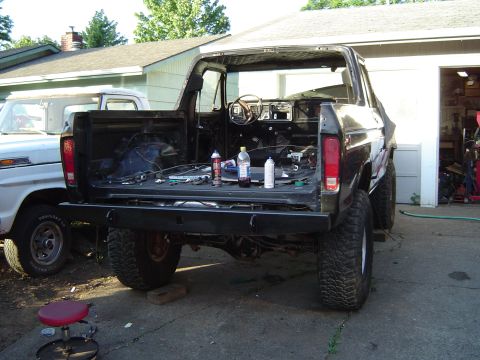 1979 Ford Bronco - Bumper installed