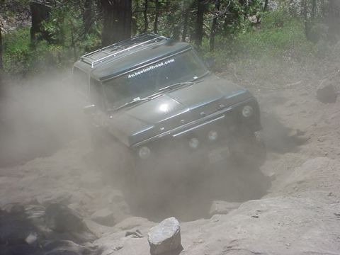 1978 Ford Bronco - on the rocks at eagle lakes