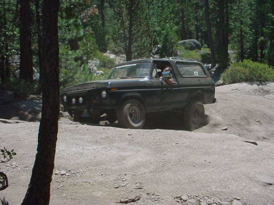 work'en over some rocks