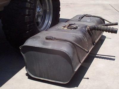 2001 Ford E150 - shortened Quigley gas tank 28? gallons instead of oem 35.