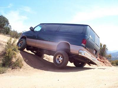 2001 Ford E150 - rear tire off.